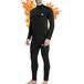 Meetwee Hommes Sous-vêtements Ensemble, Sport Base Layer Manches Longues Jersey + Short de Compression à Séchage Rapide