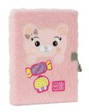 Franco Cosimo Panini Mofu Mofu Dagboek met slot voor meisjes en meisjes, met gevoerde omslag en kleurrijke stickers, ideaal voor het schrijven van gedachten, 13 x 19 cm