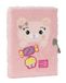Franco Cosimo Panini Mofu Mofu Dagboek met slot voor meisjes en meisjes, met gevoerde omslag en kleurrijke stickers, ideaal voor het schrijven van gedachten, 13 x 19 cm