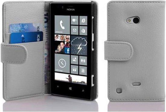 Cadorabo Hoesje geschikt voor Nokia Lumia 720 in MAGNESIUM WIT