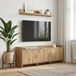 Maison Exclusive - Meuble TV, dimensions 130 x 33 x 47 cm, en panneaux de particules imitation chêne massif