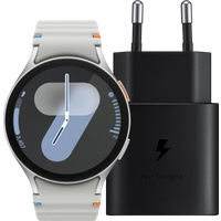 Samsung Galaxy Watch 7 4G Zilver 44mm + 25W Oplader