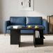 Maison Exclusive - Table basse, chêne noir, 87 x 50 x 45 cm, fibre de bois
