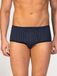 zd ZERO DEFECTS Slip 'Senior Prinstriped Egyptian cotton' navy