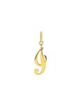 Lucardi Dames Stainless steel goldplated letterhanger voor dames - Hanger - Staal - Goudkleurig