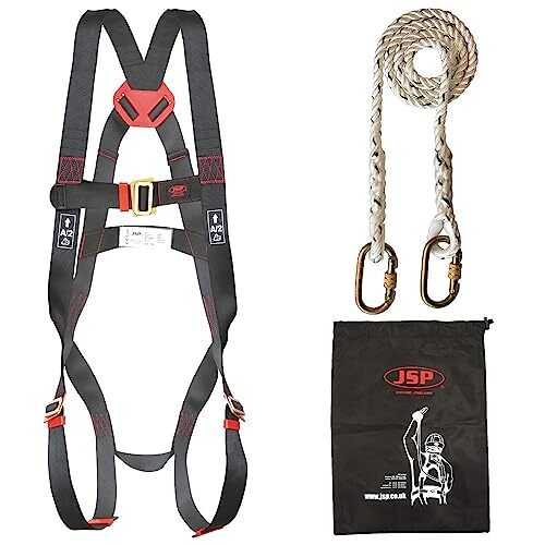 JSP JSP Hoogte Safety Spartan Veiligheidsset - zwart, one size (FAR1101)