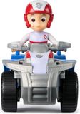 Paw Patrol Ryder Véhicule avec Figurine, 15 cm, Figurine Amovible, Fabriqué à partir de Plastique Recyclé, Jouet Convient aux Enfants à partir de 3 Ans