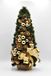 Versierde dennenboom, kleine kunstkerstboom met sieraden