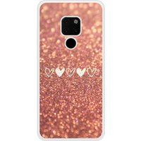 Huawei Bedrukt siliconen hoesje compatibel met Mate 20 Paillettes coeur
