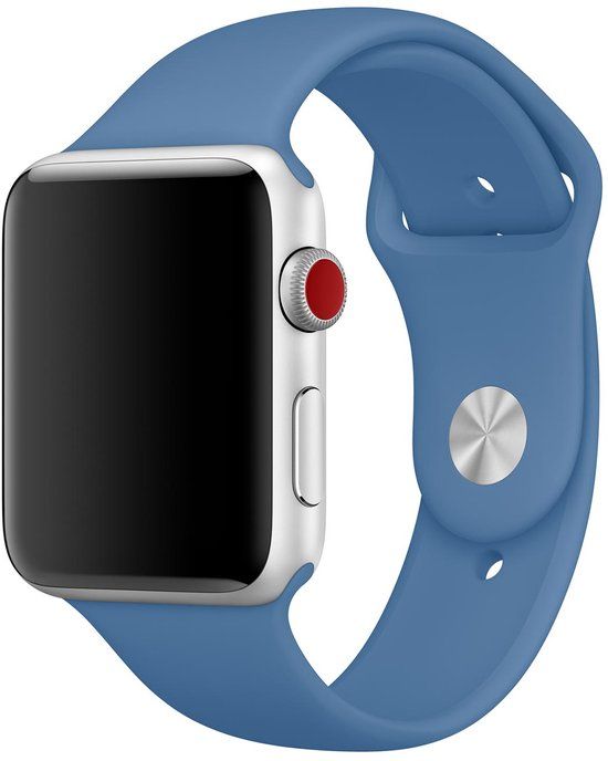 Apple Sport Band voor de Apple Watch Series 1 - 9 / SE (38/40/41 mm) - Maat S/M - Denim Blue
