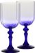 KROSNO GLASS KROSNO Wijnglazen met kleurverloop voor rode en witte wijn, mocktails, water met gekleurde steel - 300 ml set 2 stuks – loodvrij kristalglas – met de hand beschilderd – collectie Celebration Moments