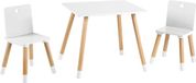 Roba Houten Kinderspeeltafel en Stoelenset - Wit