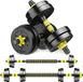 Holland Connections Set haltères 15 kg - Jaune/Noir