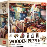 Trefl PUZZLE 500+1 Puzzle Drewniane Skarby na strychu 20220 - PUZZEL 500+1 Houten puzzel Schatten op zolder 20220