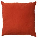 Dutch Decor Linn Sierkussen Linnen Potters Clay 45x45 cm - Oranje