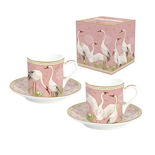 Easy Life Set van 2 koffiekopjes, 7,5 cl, van porselein | KOFFIE- EN ...