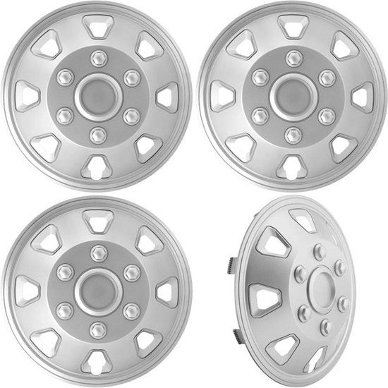 ITAH Wieldoppen 16-inch Zilver - Set van 4 stuks