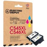 Electro Depot Multipack Canon C545/546 XL Zwart en Kleuren