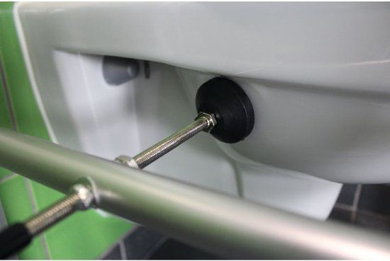 Identités Toilet Armrests - Grey - Aluminium/Plastic - 59.5cm x 59.5cm