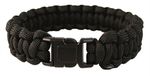 Mil-Tec Paracord-armband, 22 mm, zwart, M, polyester, zonder steen