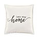 Lush Decor Let's Stay Home Script decoratieve enkele kussensloop, 50 x 50 cm, wit