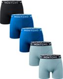 MONTCHO Heren Boxershorts - 5 Voordeelpack - Dazzle Series - Oceanic Overtones - Katoen/Elastaan - Maat S-XXL