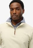 Superdry Klassieke Essential trui met halve rits Heren Truien XL Katoen Silver Birch
