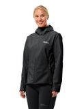 Jack Wolfskin BORNBERG HOODY W Dames Outdoorjas-black