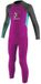 O'Neill 2025 Reactor 2mm Rug Ritssluiting Wetsuit Fille Berry / Light Aqua / Graphite