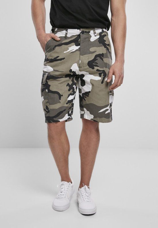 Brandit BDU Rips Heren Shorts - Sneeuwcamouflage - XL