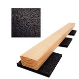 Rubberen steunpads voor terrassen, 10 mm, 50 stuks