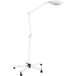 Hautour Lampe loupe LED sur pied 5x, loupe grossissante avec lumière 24W 2400 LM, lampe bureau esthétique nail art, bras flexible 360°, roulettes pivotantes, pour salon d'onglerie, couture, lecture