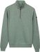 Baileys Regular Fit Half-Zip Sweater groen, Effen