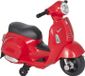 Fortuna Lai Vélo électrique pour enfants, modèle Vespa, avec éclairage LED et son. Vélo électrique pour enfants de 18 à 36 mois, rouge