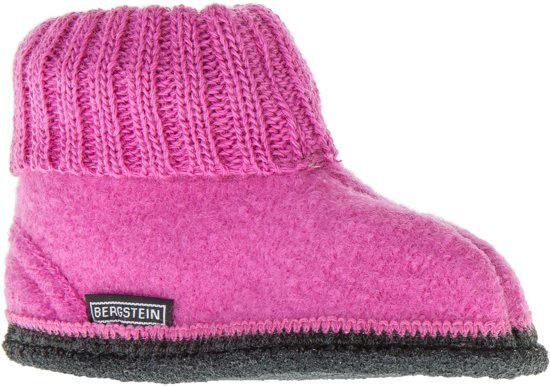 Bergstein Sloffen - Maat 24 - Unisex - roze/zwart roze