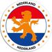 Bellatio Decorations Vlag van Nederland stickers - 10x - rond - D14,8 cm