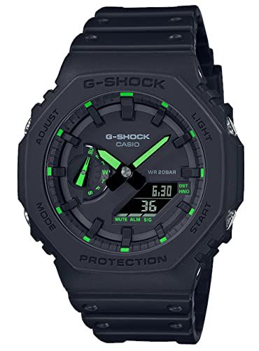 Casio G-Shock GA-2100-1A3ER Heren Horloge - Zwart - Resin - 45.5mm