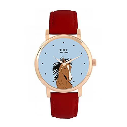 Toff London Bruin Arabisch paardenhoofdhorloge