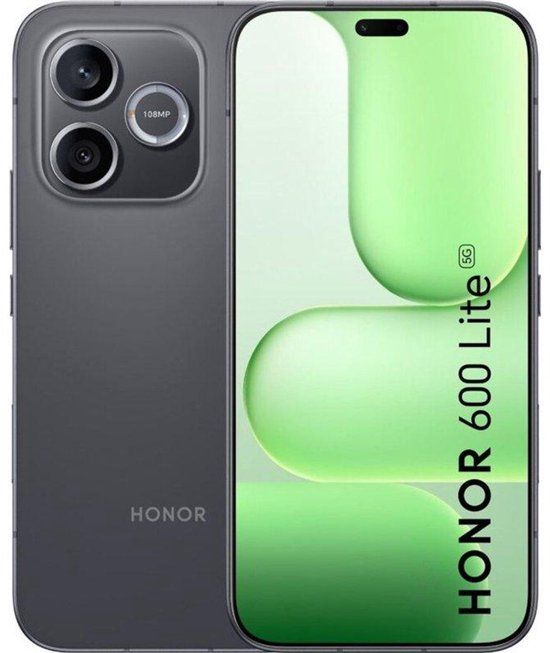 Honor 600 Lite Serie - Smartphone - 8/256GB - 5G - Zwart