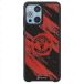 Manchester United Coque de Téléphone 3D Officielle – Design Abstrait Rouge et Noir