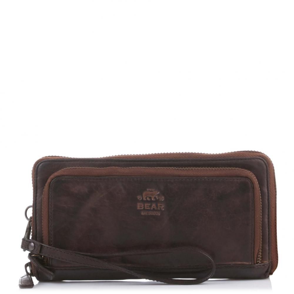 Bear Design Cow Lavato clutch 14851 bruin