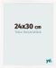 yd. Cadre photo 24x30 cm - Blanc brillant - MDF - Bologna
