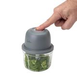JATA JEPC1207 Elektrische mini-hakmolen, oplaadbaar, USB-C, draadloze hakmolen, 430 ml, roestvrijstalen lemmet, 3 hoogtes, BPA-vrije keukenmolen