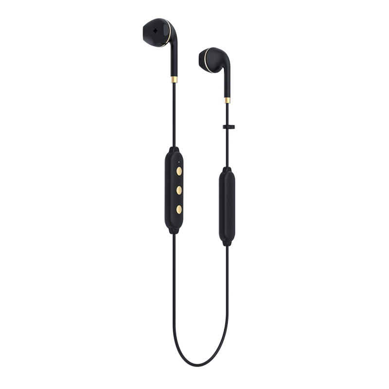 Happy Plugs Wireless II - Draadloze In-Ear Bluetooth Headset - Zwart/Goud