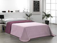 Martina Home Sprei, omkeerbaar, 100% polyester, auberginezalm, bed 135 cm