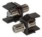 EFB Elektronik EB540 tussenstuk voor kabels F-Connector Zwart