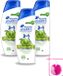 Head & Shoulders Shampoo Anti-Roos Apple Fresh 2-en-1 - 3 x 300 ml