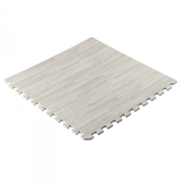 Taurus Puzzelmattenset (4 stuks) wit houtpatroon