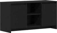 vidaXL meuble TV 102 x 37,5 x 52,5 cm chêne noir bois d'ingénierie