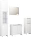 vidaXL Ensemble de meubles de salle de bain 4 pièces Bois de pin Blanc